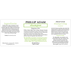 Phillip Adam shampoo dispensing texture showing mild lather and easy rinsing benefit