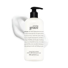 philosophy bottle front packaging showing label and size, indicates elegant hydration