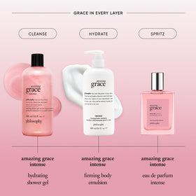 philosophy amazing grace intense 16 fl oz beside common items for scale benefit: size clarity