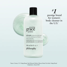 philosophy lifestyle bathroom scene with bottle near towel for calming ritual benefit