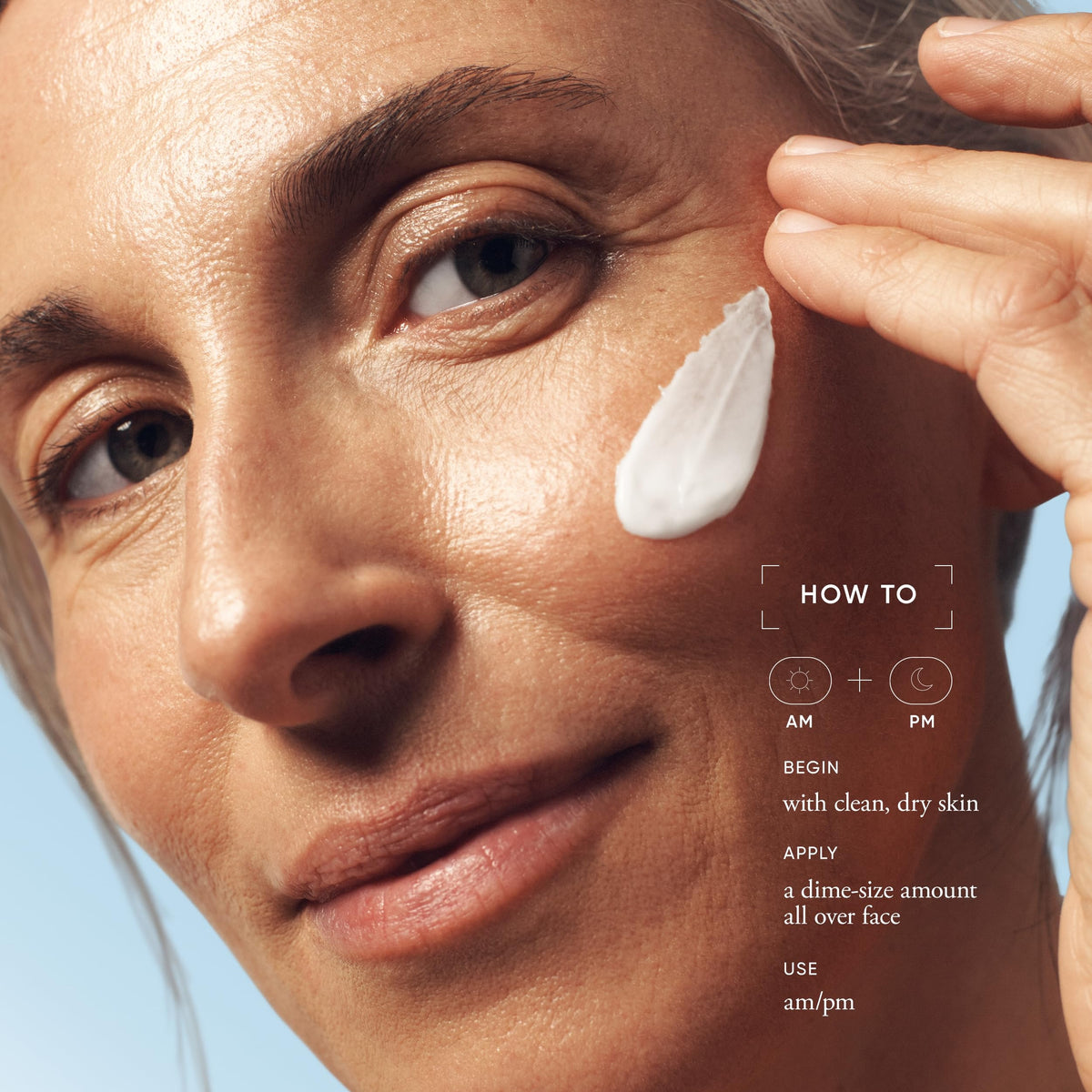 philosophy applying moisturizer on skin demonstrating quick absorption