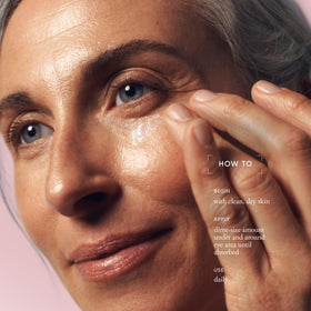 philosophy label detail with ingredient callouts for peptide and vitamin C benefits