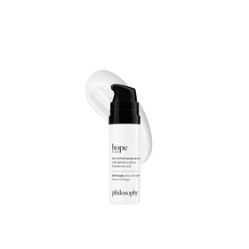 philosophy front packaging highlighting product name and size, shows clear benefits