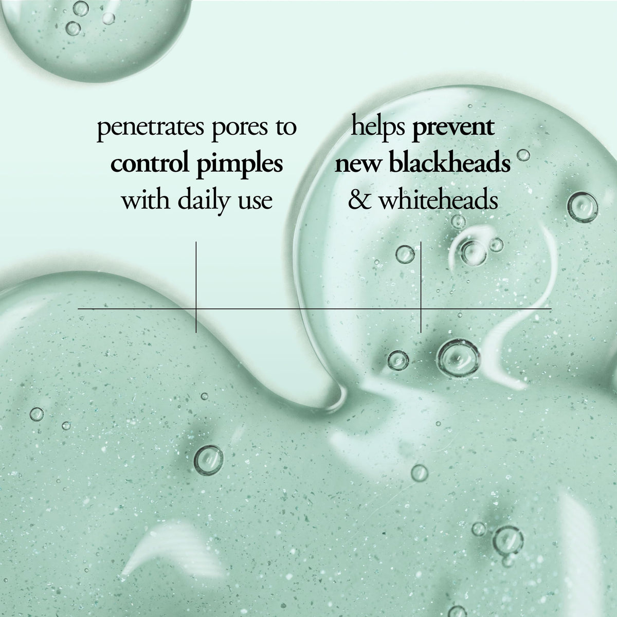 philosophy gel texture close-up showing clear oil-free formula and gentle consistency
