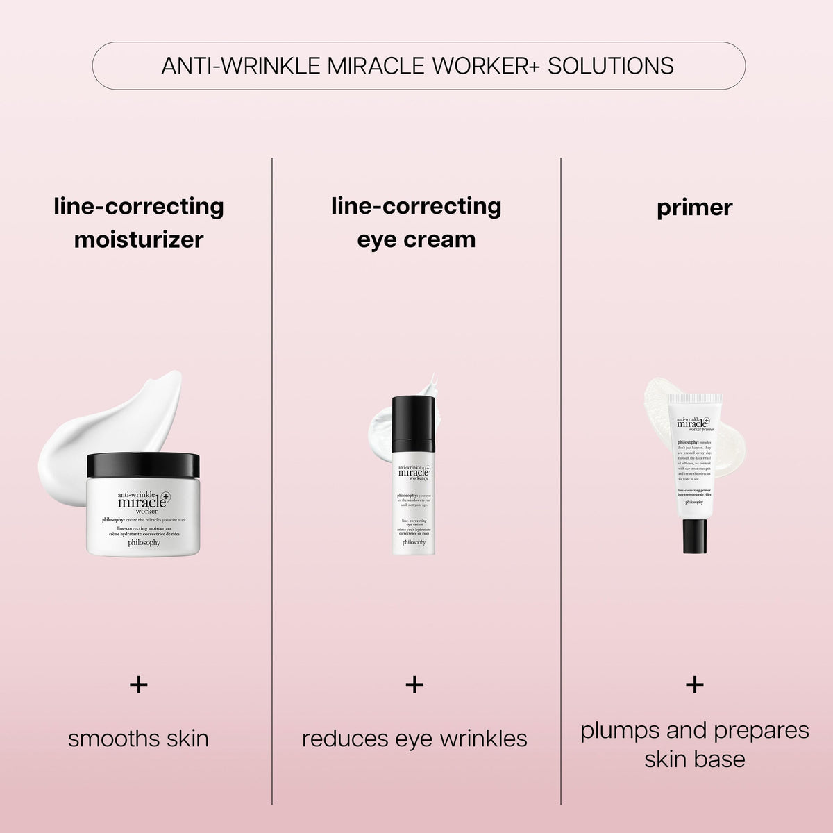 philosophy primer being applied to hand to show blendability and even base benefit