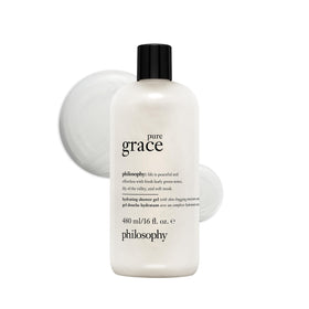 philosophy pure grace front bottle showing label and hydrating benefit