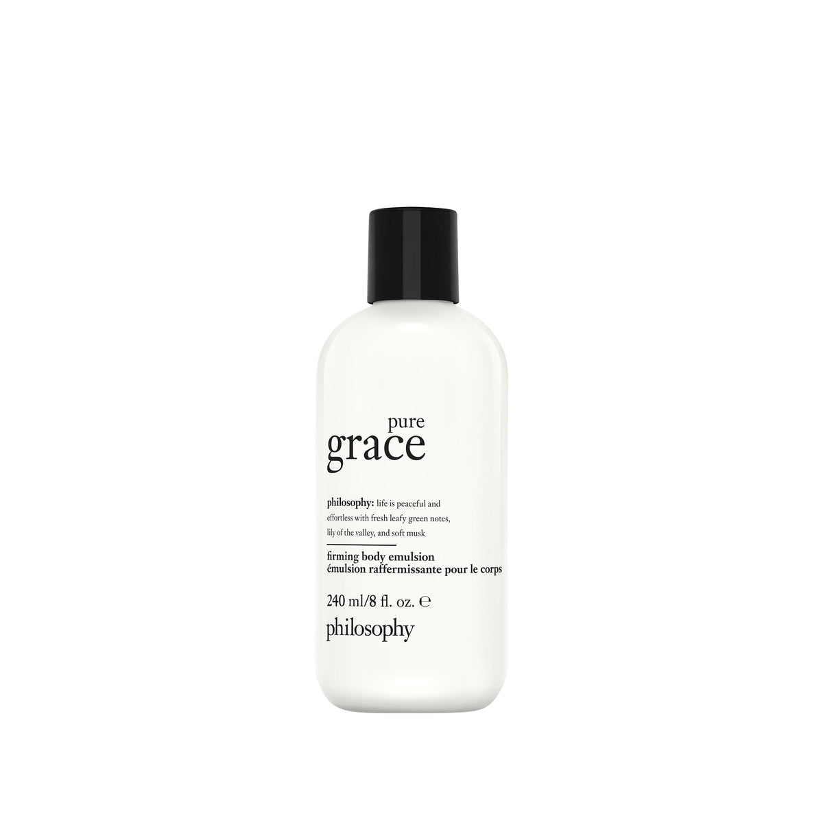philosophy pure grace front bottle showing label and size for clear identification