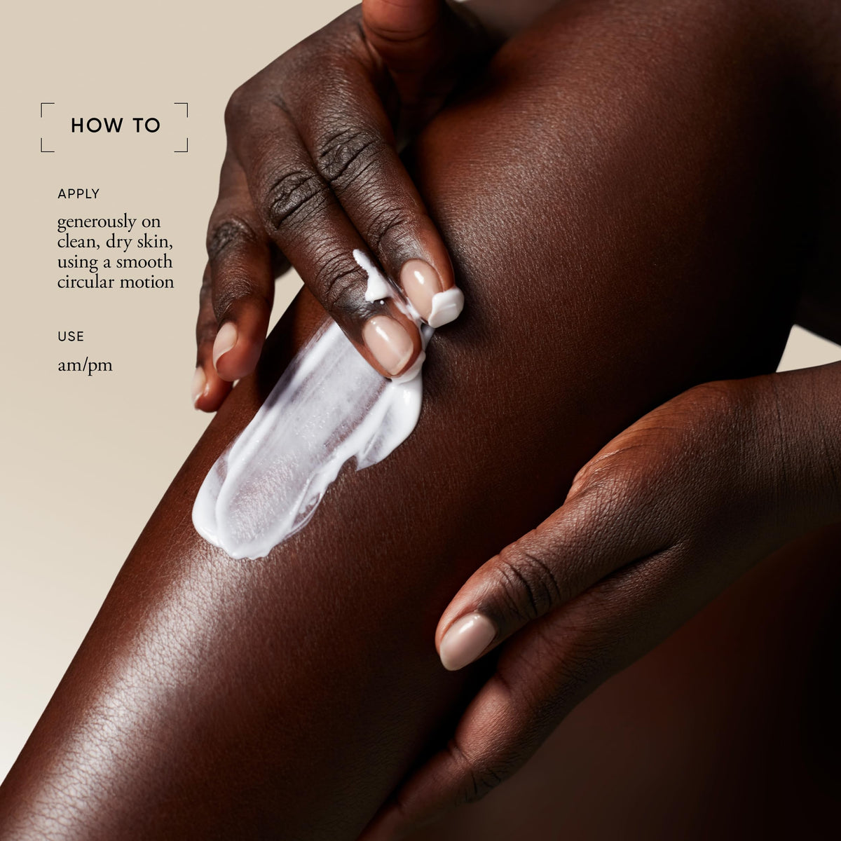 philosophy pure grace applied on arm demonstrating non-greasy hydration benefit