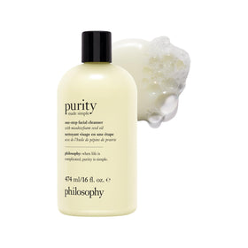philosophy front packshot showing bottle and clean design, promotes trust