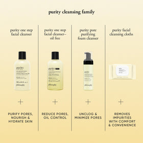 philosophy ingredient label close-up highlighting dual cleansing and moisturizing actives