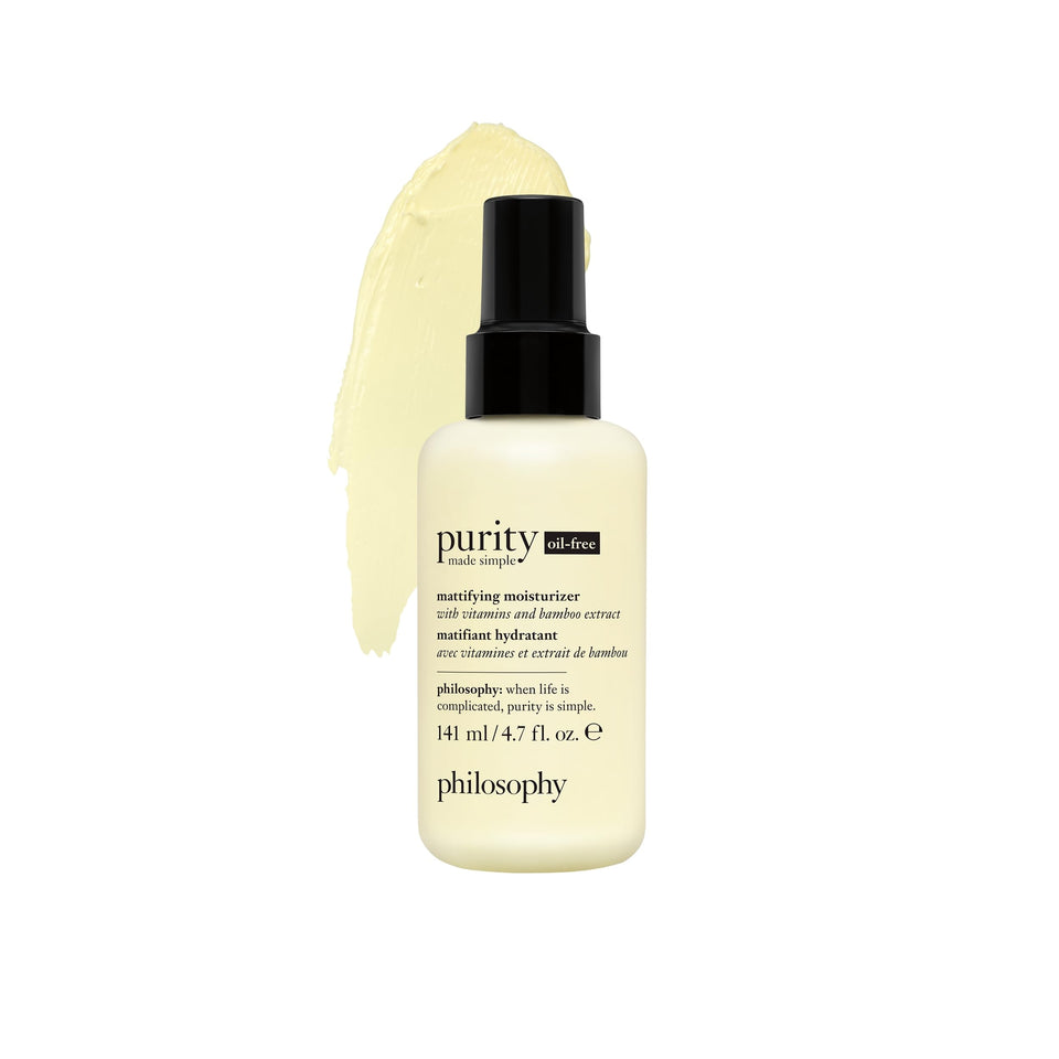 philosophy front packaging showing bottle and label, clear product identity and benefit
