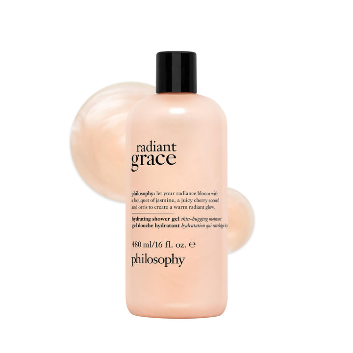 philosophy bottle front packaging showing elegant label and size