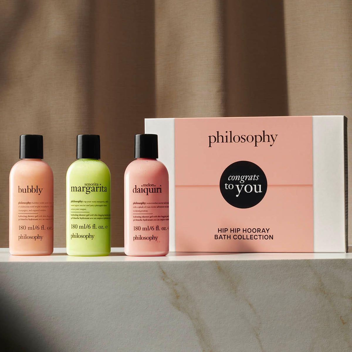 philosophy texture gel on palm demonstrating rich hydration without residue