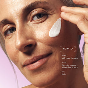 philosophy product on bathroom vanity showing daily routine convenience