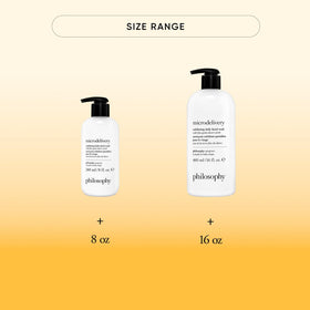 philosophy wash lather in hand demonstrating gentle cleansing action