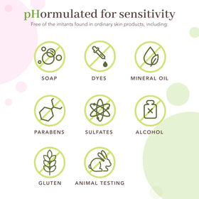 pHisoderm bottle beside sunflower seeds communicating natural oils