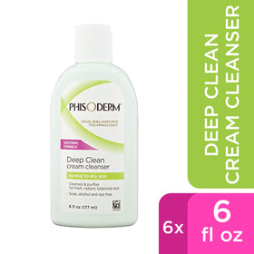 Phisoderm creamy texture close-up demonstrating gentle, moisturizing lather