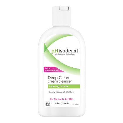 pHisoderm front packaging showing cleanser and calming benefits