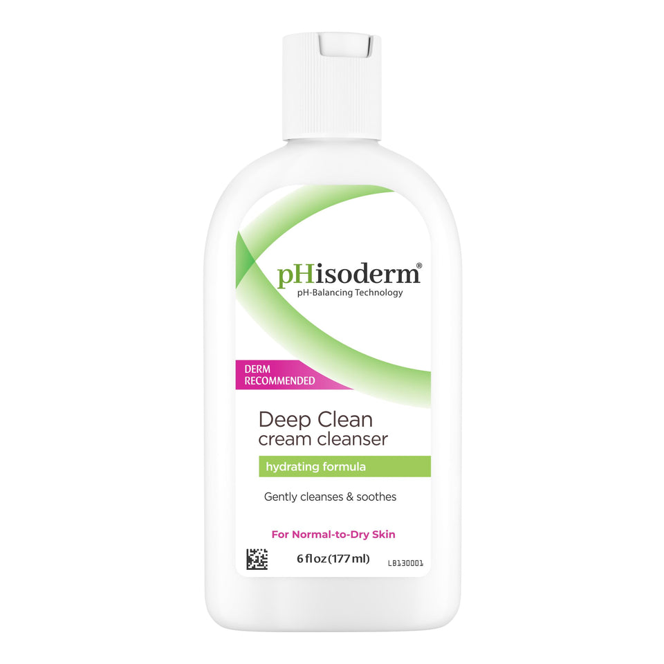 pHisoderm front packaging showing cleanser and calming benefits