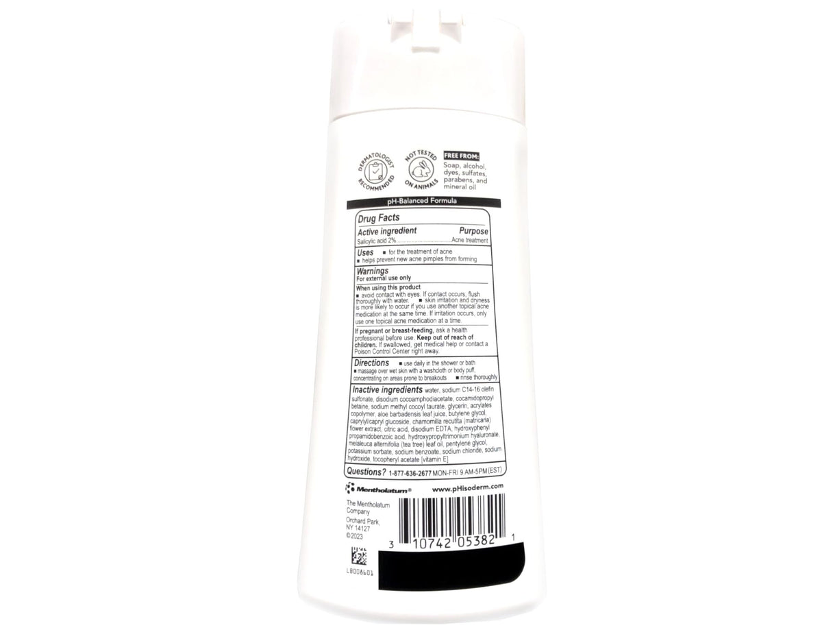 pHisoderm lather texture on hand showing gentle foam and effective cleansing