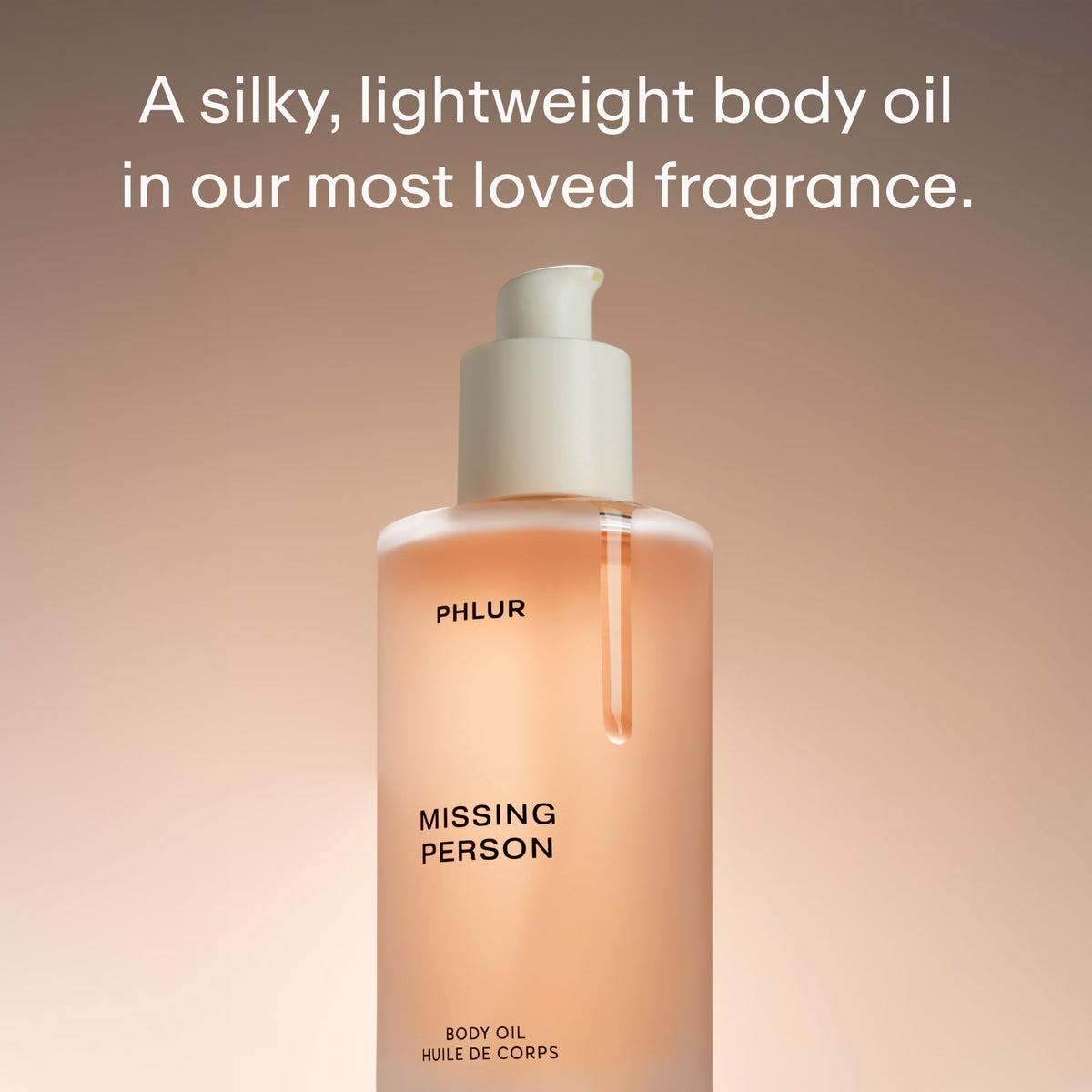 PHLUR oil texture and floral ingredient close-up highlighting nourishing ceramides