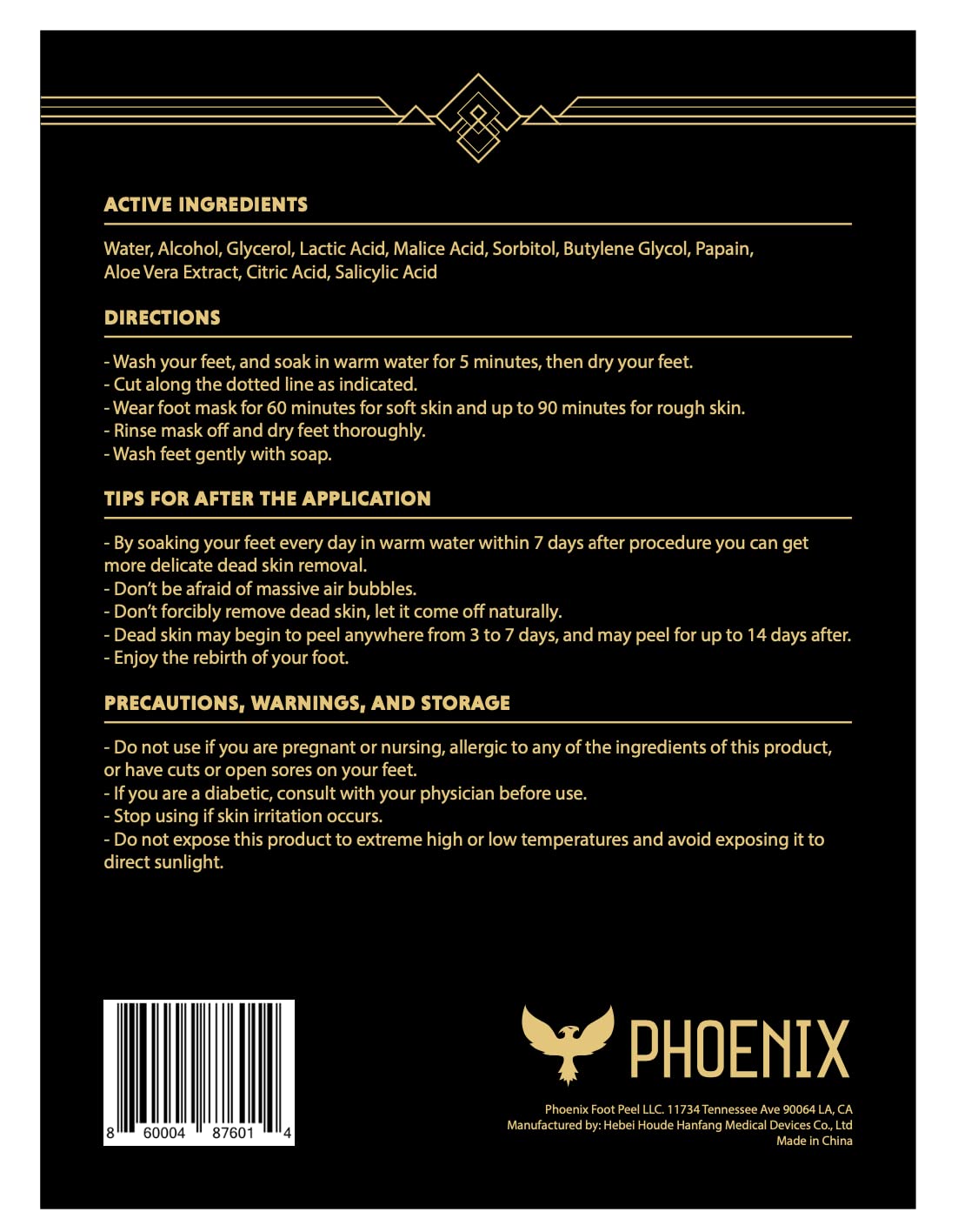 Phoenix Foot Peel inner gel close-up showing concentrated exfoliant for calluses