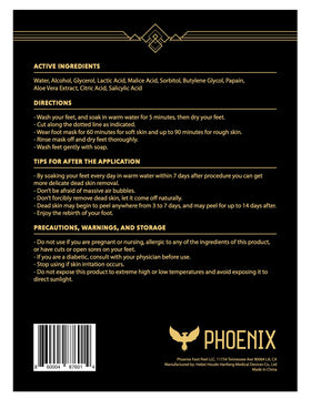 Phoenix Foot Peel inner gel close-up showing concentrated exfoliant for calluses