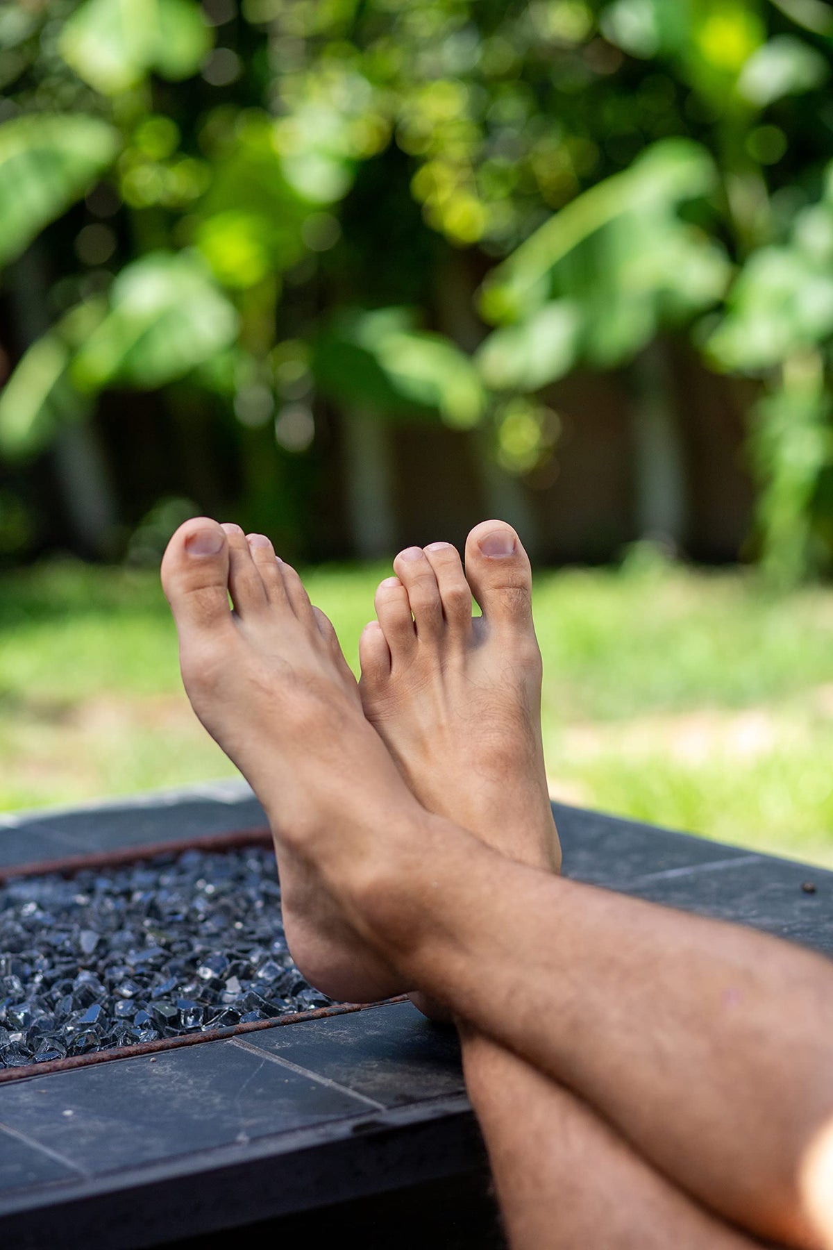 Phoenix Foot Peel in bathroom lifestyle setting suggesting at-home, relaxing use