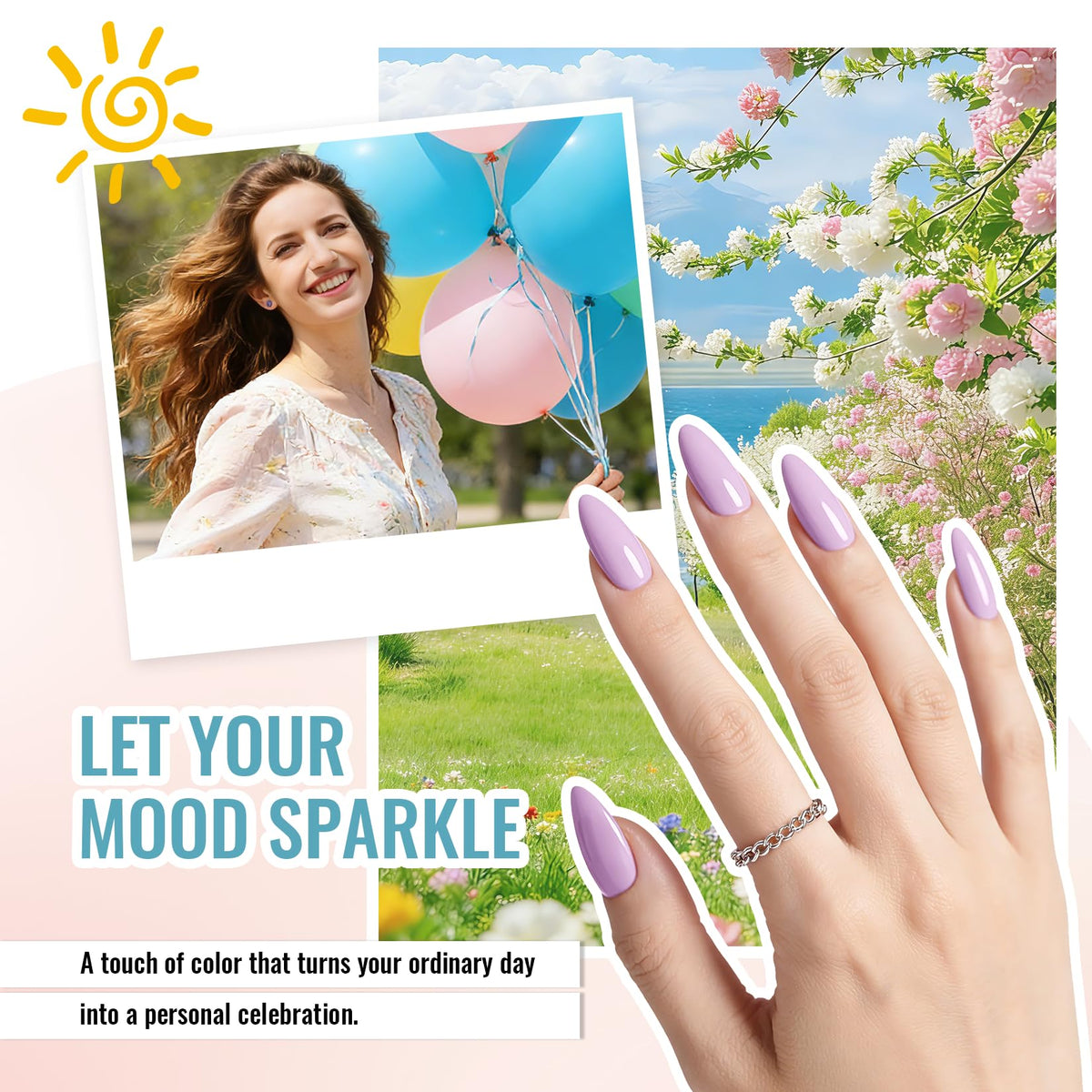 phoenixy 48w led lamp curing nails fast with even, shadow-free results