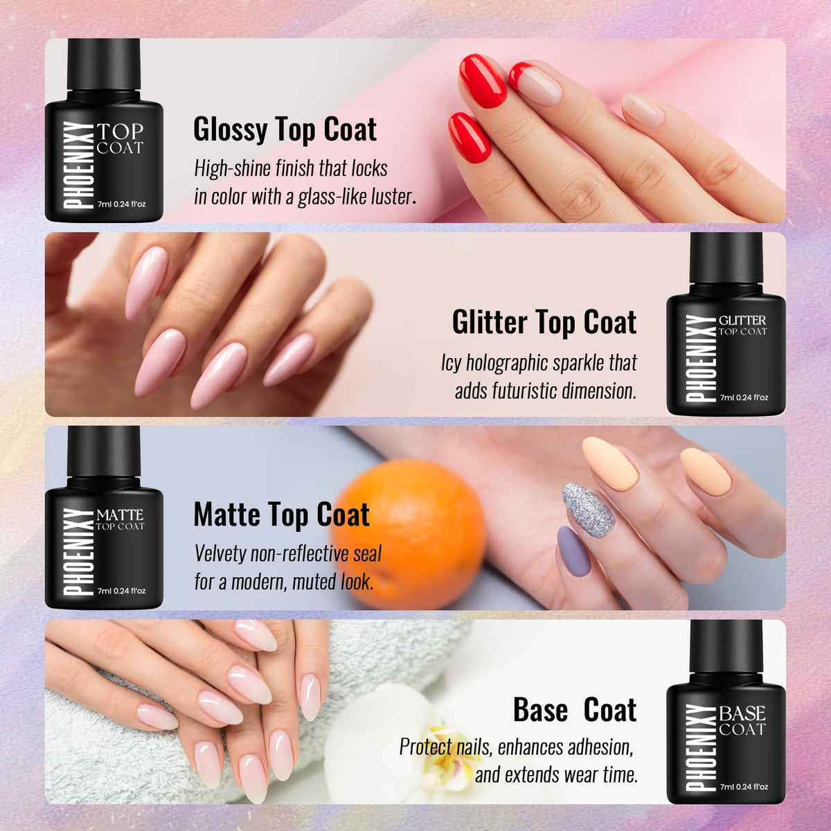 phoenixy scale hand next to bottles showing size and portability benefit