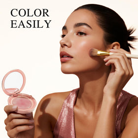 PHOFAY picked up with damp sponge for intensified glow and payoff benefit