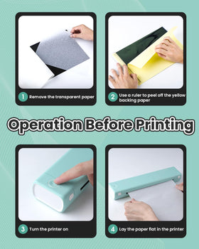 Phomemo M08F tattoo transfer paper pack included for instant stencil printing