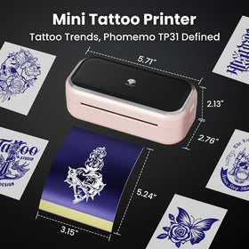 Phomemo TP31 used at a party creating temporary tattoos for fast guest entertainment