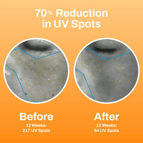 Photozyme label and directions close-up aiding easy usage and ingredient glance