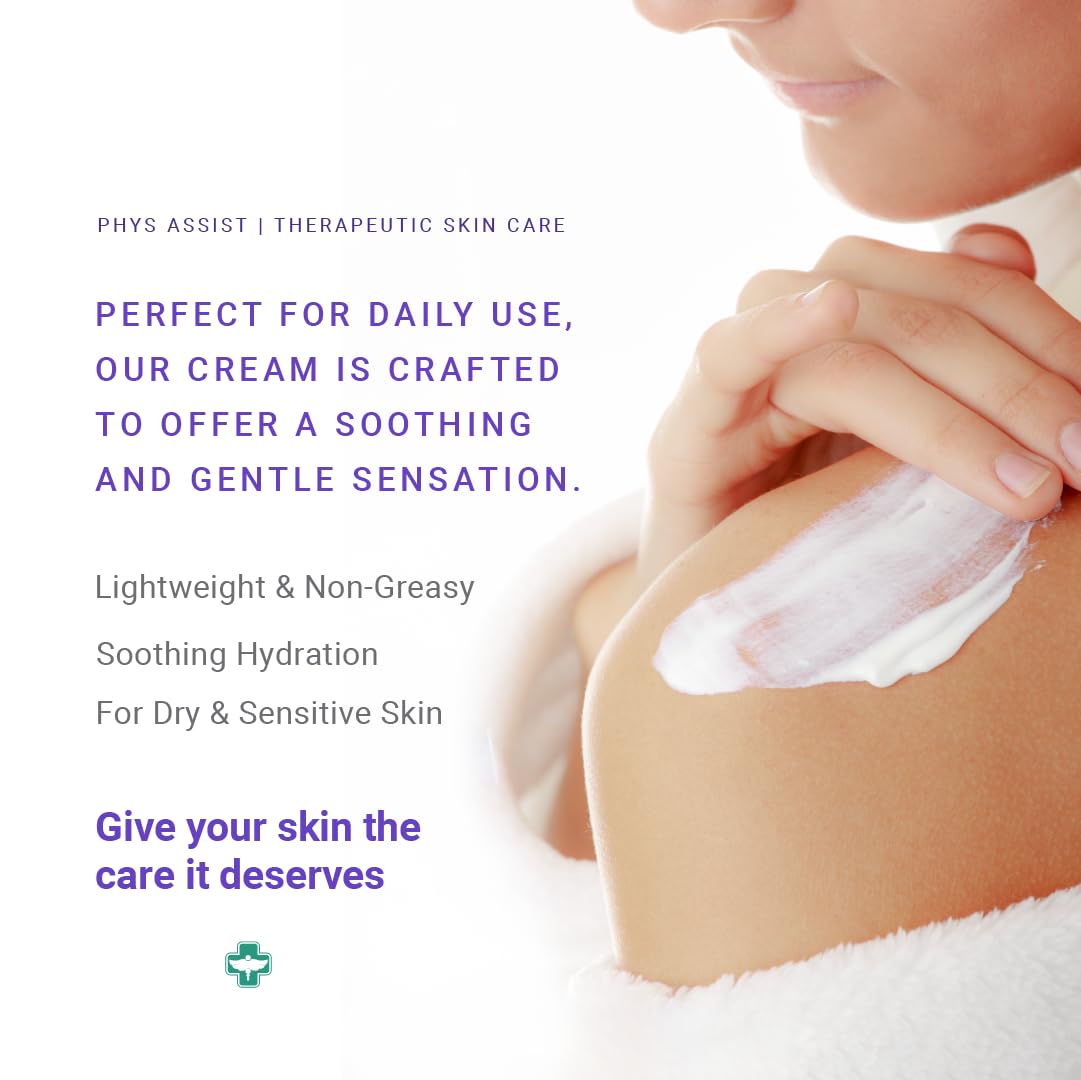 PhysAssist cream in hand demonstrating travel-friendly size and coverage