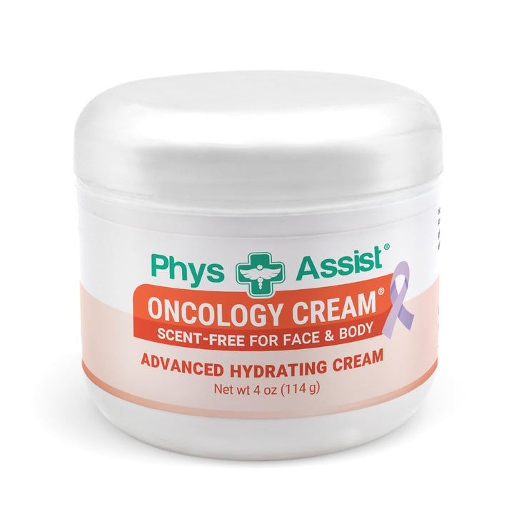 PhysAssist jar front view showing product packaging and gentle formulation benefit
