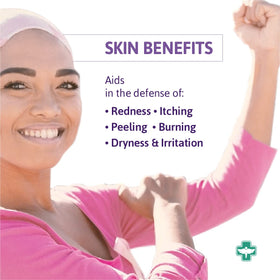 PhysAssist applying cream to forearm for soothing hydration and comfort