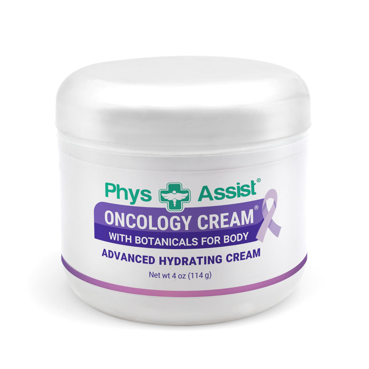 PhysAssist front packaging showing 4 oz jar and calming benefit