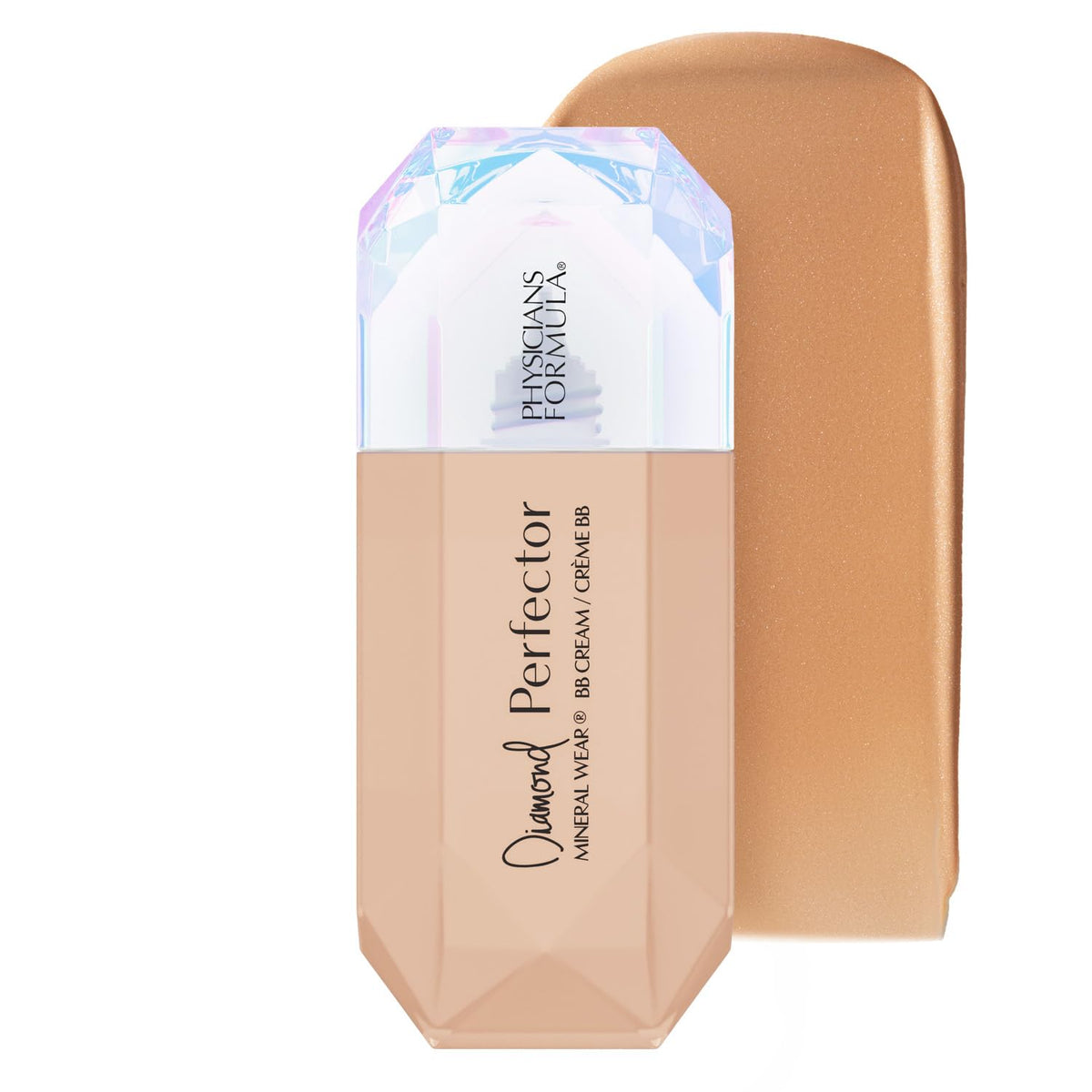 Physicians Formula BB cream front packaging showing product and shade, luminous finish benefit