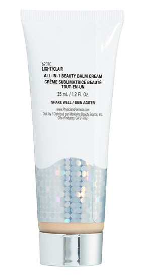 Physicians Formula BB cream on a vanity styled scene showing everyday routine simplicity
