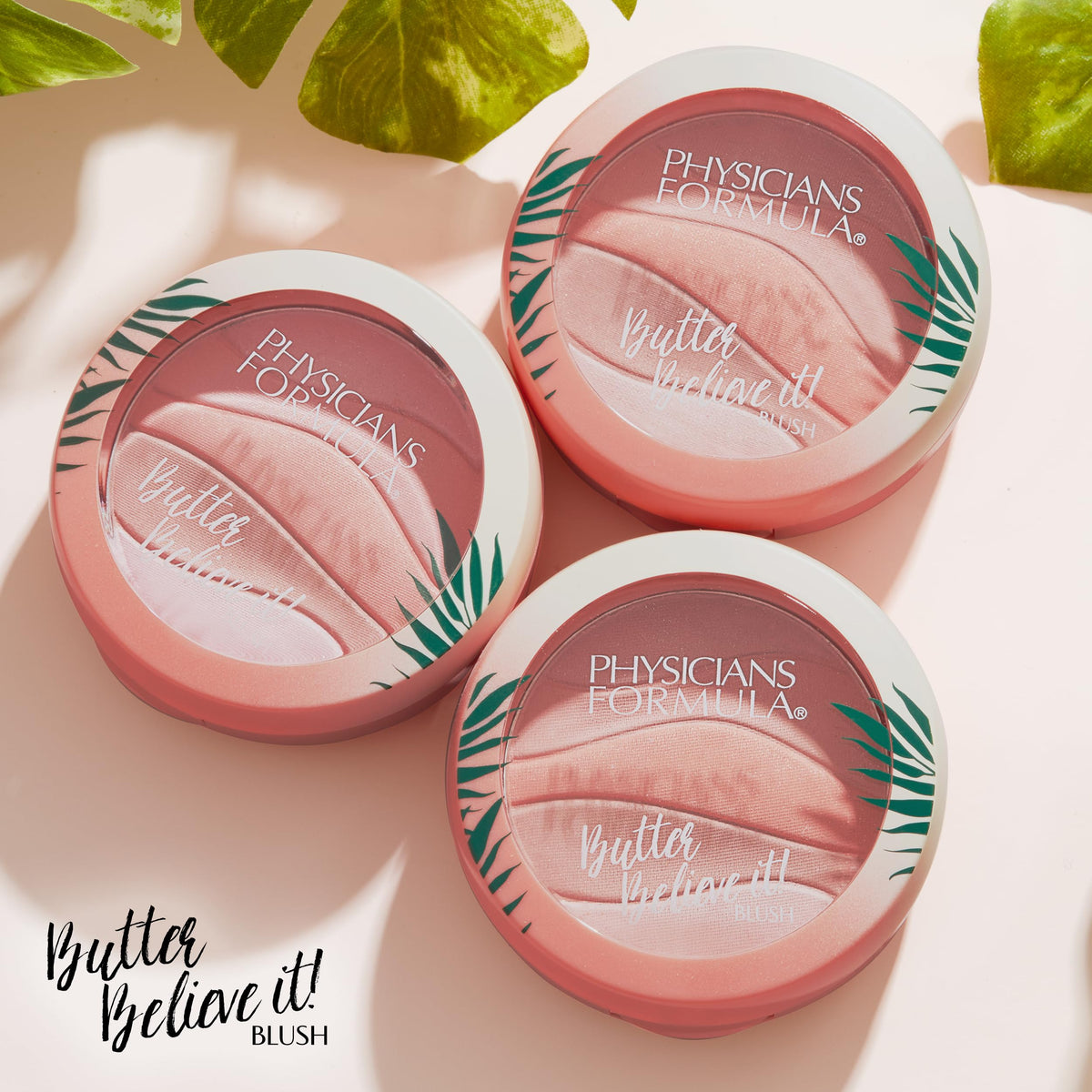 Physicians Formula lifestyle image applying Pink Sands blush for natural radiant cheeks