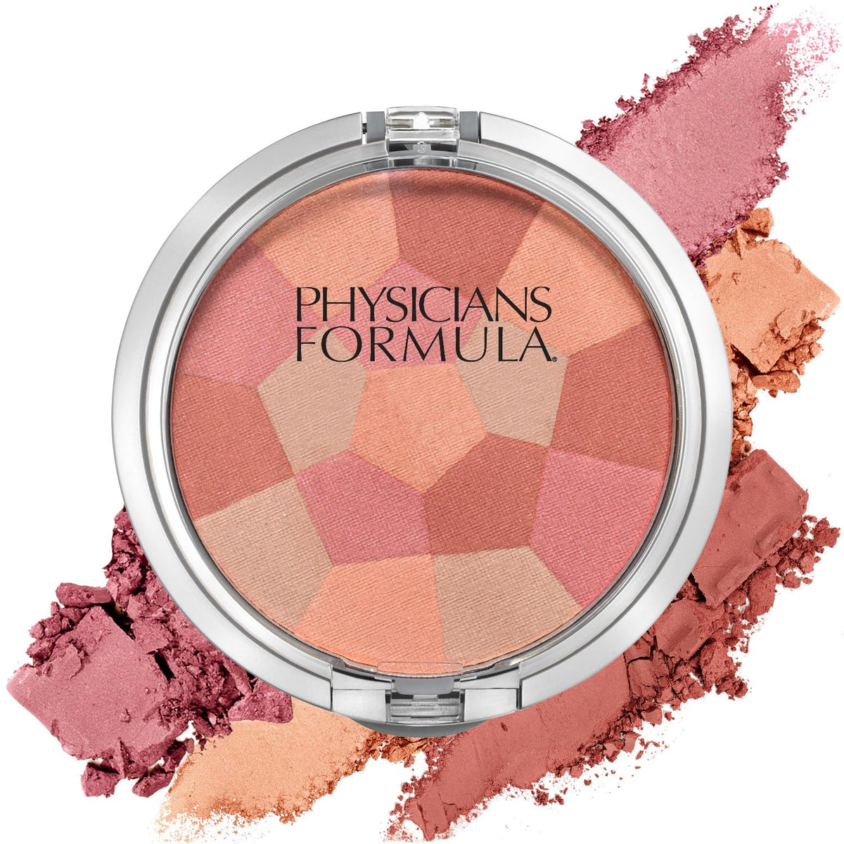 Physicians Formula compact front view showing sleek packaging and portable convenience