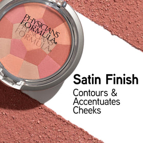 Physicians Formula mosaic close-up revealing silky powder texture and blended tones