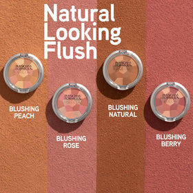 Physicians Formula swatch on arm displaying blended Blushing Peach shades for natural glow