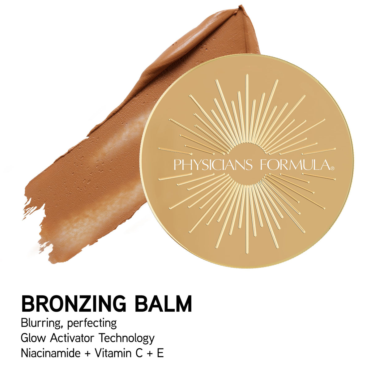 Physicians Formula lifestyle photo in daylight showing radiant bronzed skin benefit