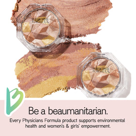 Physicians Formula texture shot showing powder-serum hybrid for smooth blend
