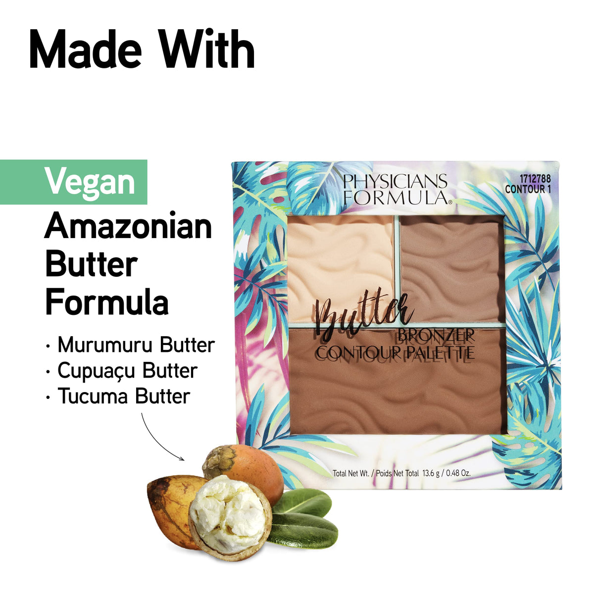 Physicians Formula palette in use applying contour to cheek for definition