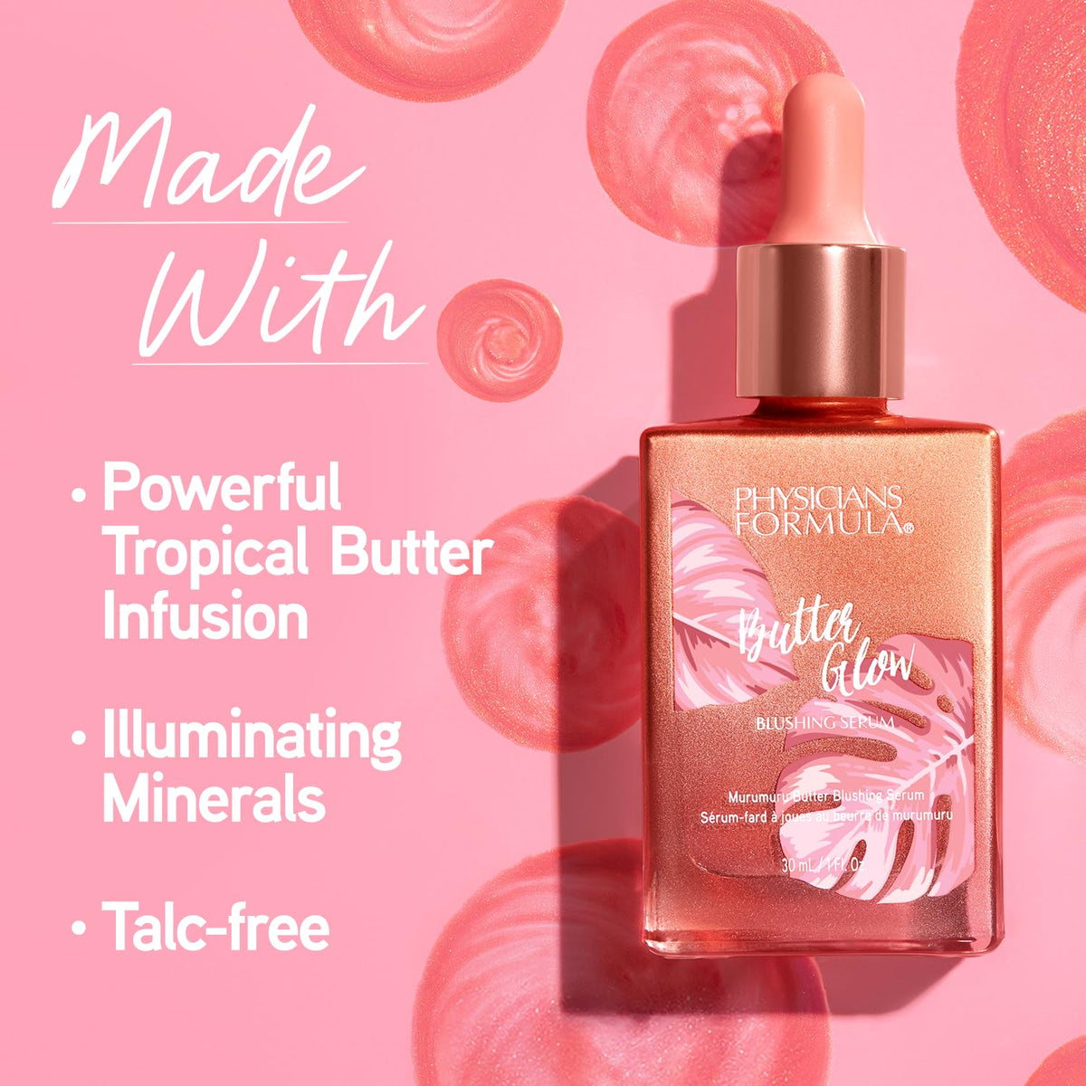 Physicians Formula application on hand demonstrating blendability and lightweight absorption