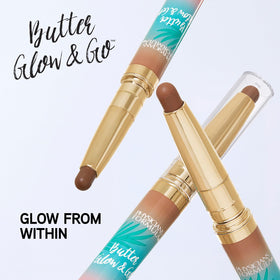Physicians Formula contour stick in use on model showing quick sculpting and soft-focus result