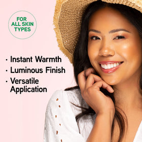 Physicians Formula ingredient label close-up highlighting Amazonian butters benefits